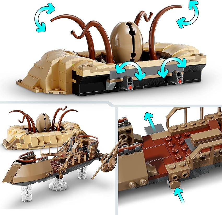 Detalle 2 de LEGO Star Wars 75396: Esquife del Desierto y Sarlacc 🚀