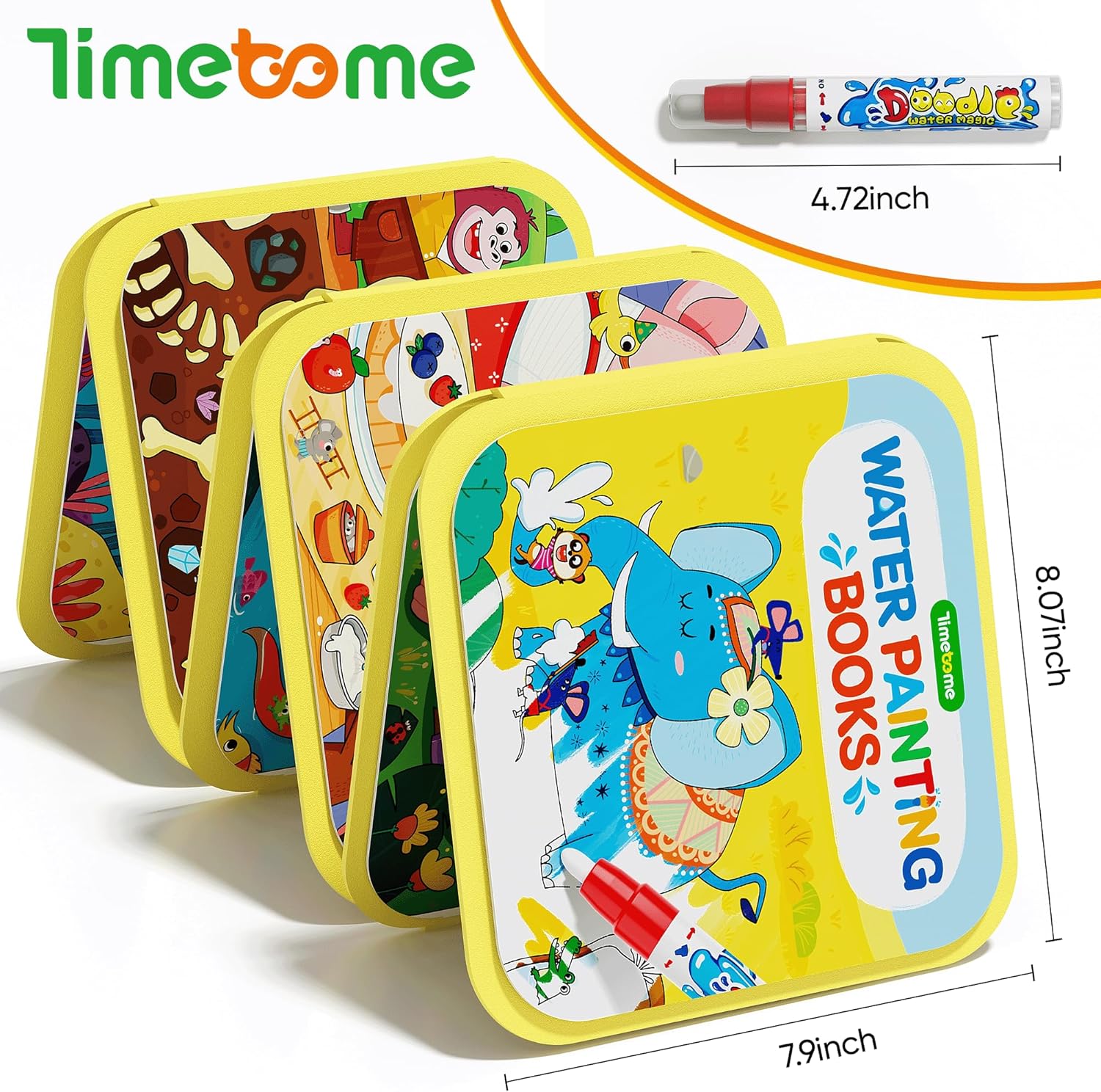 Thumbnail 1 de Timetome Reusable Water Painting Book 3-pack 🎨