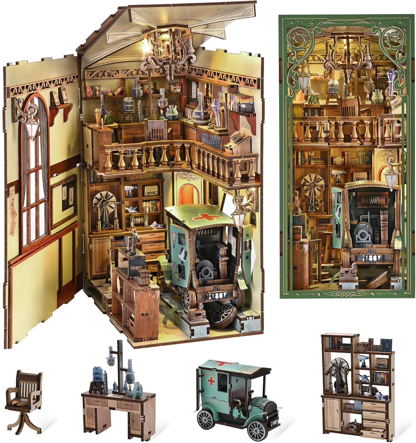 CCCDF The Radium Lady Book Nook Kit (DIY miniature booknook scene)