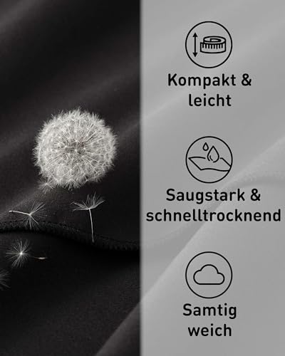 Detalle de Fit-Flip Microfaser Handtücher: kompakt, saugfähig und pflegeleicht für Sport und unterwegs