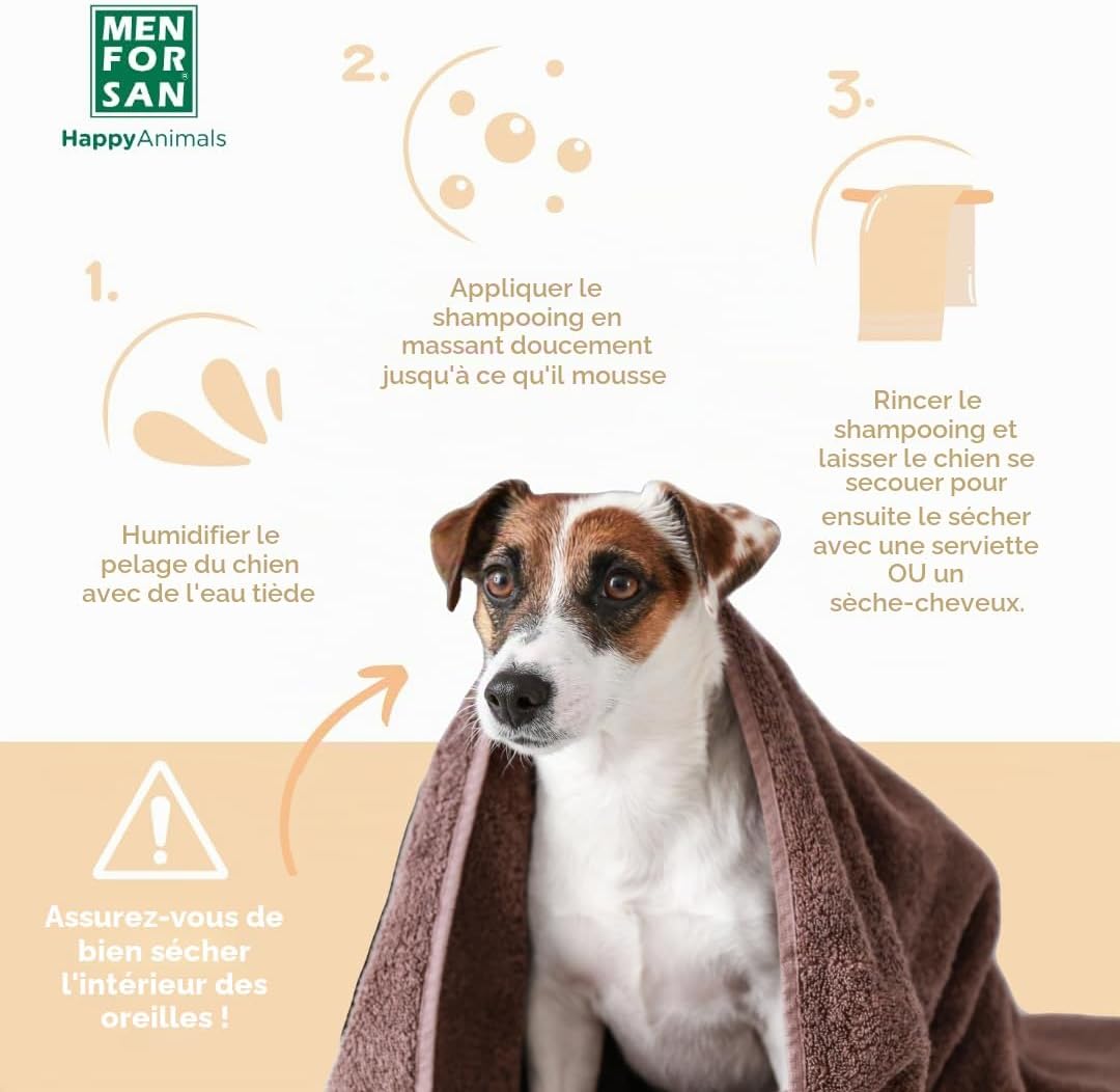 Thumbnail 3 de MENFORSAN Shampooing pour Chiens à l’Huile de Macadamia – 1L, Nourrit et Brillant