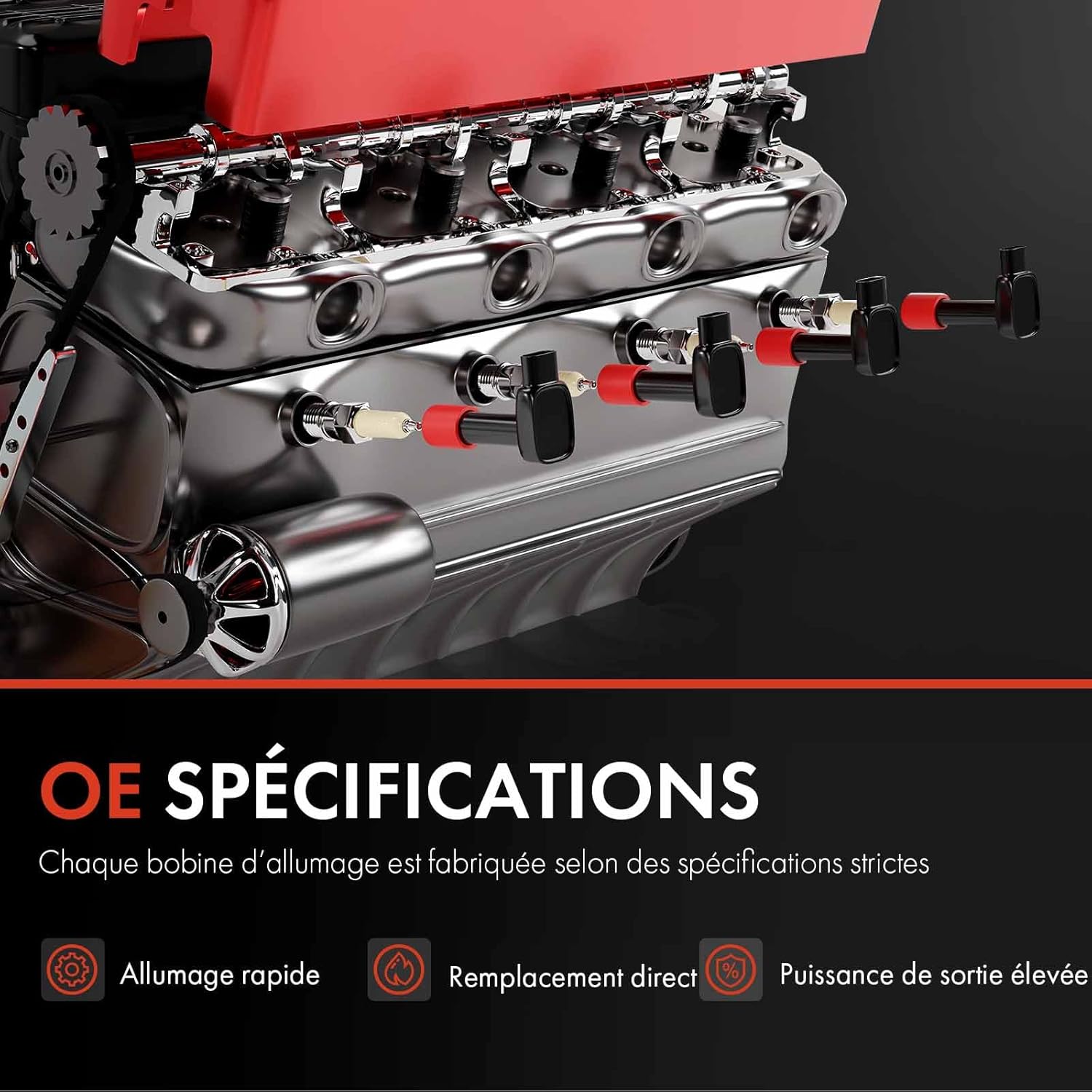 Detalle de Bobine d’Allumage Essence Frankberg – compatibilité étendue pour Focus, Fiesta et Mondeo (référence 1075786)