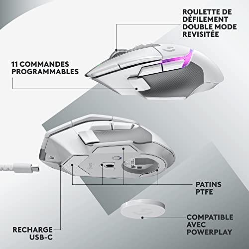 Thumbnail 6 de Logitech G G502 X PLUS LIGHTSPEED: Souris gaming sans fil à performances réactives et RGB personnalisable