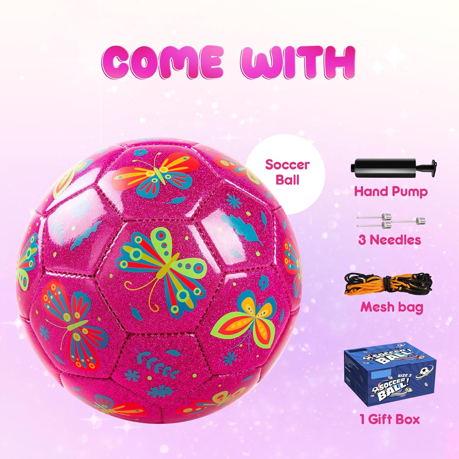 Thumbnail 1 de U&C Planet SB3005 balón fútbol unicornio tamaño 3