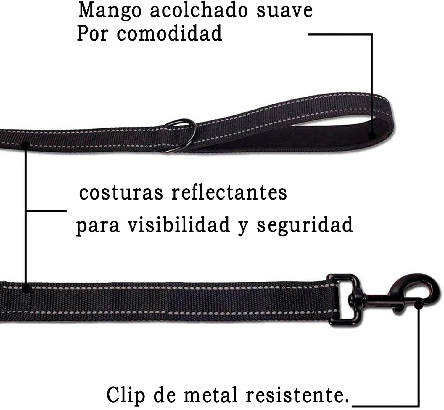 Detalle 2 de Eyeleaf Correa para perros 1,8 m