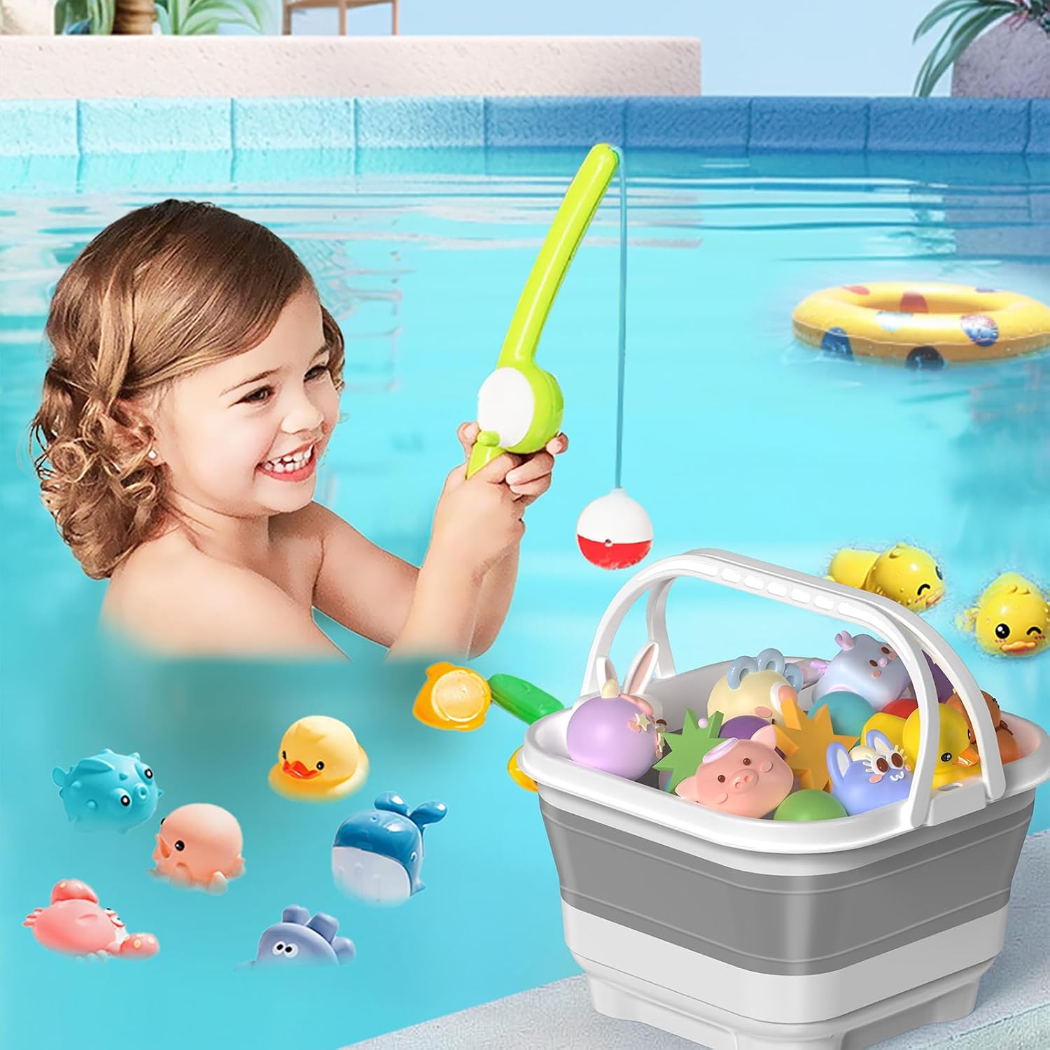 Thumbnail 6 de Anivia Bath-SN-01 Foldable Silicone Bath Toy Organizer with Removable Base