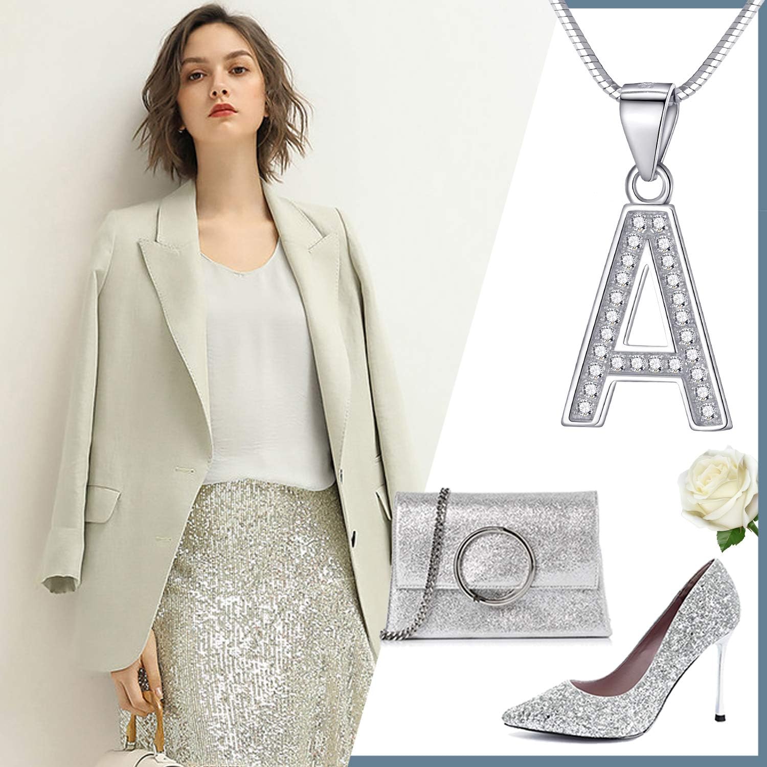 Thumbnail 4 de Morella Collar 925 plata rodiada 45 cm