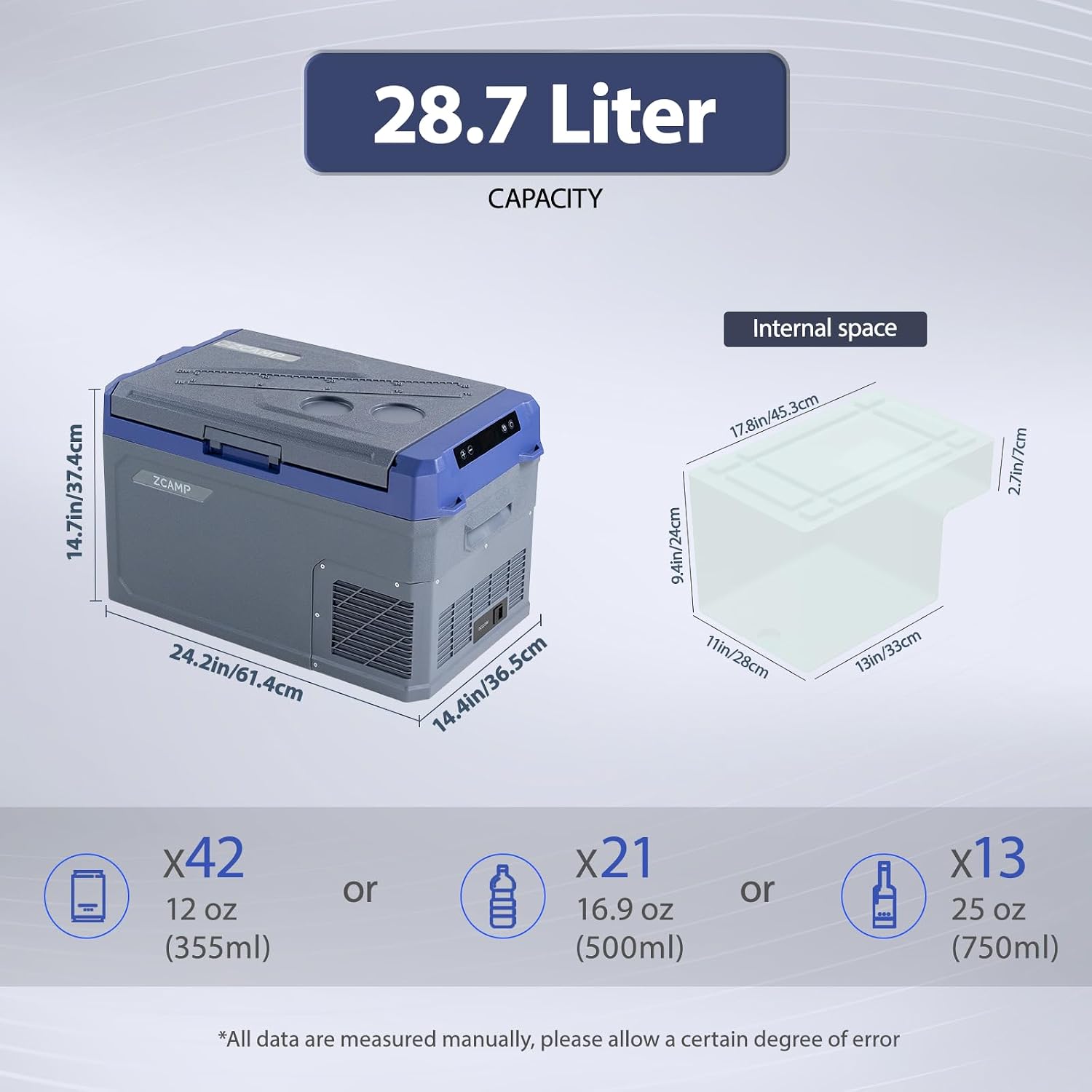 Thumbnail 1 de zcamp GE30 28.7L Portable Car Refrigerator