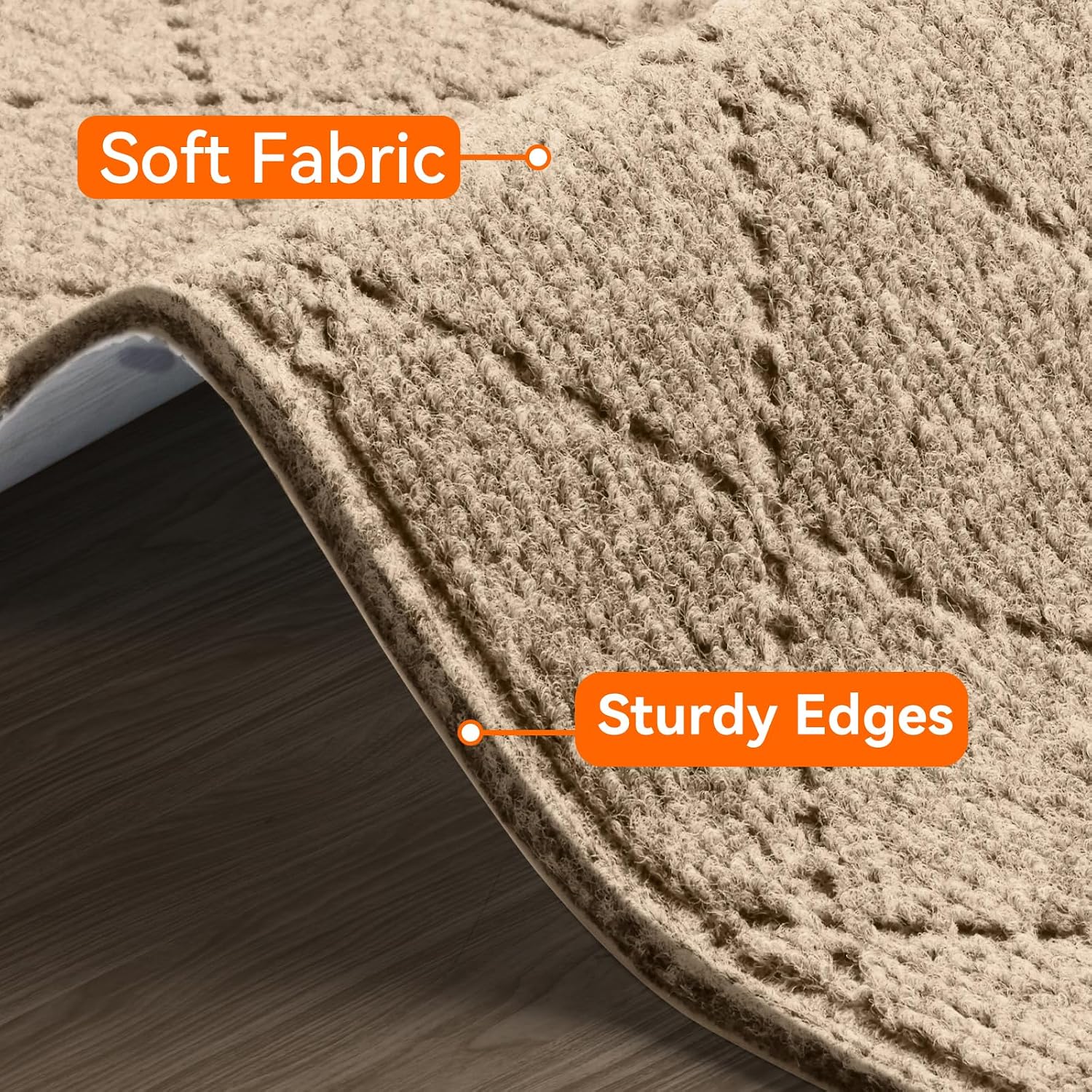 Detalle 2 de DailyCuddles 8 x 30 in. Stair Treads, 15-Pack, Khaki, Self-Adhesive