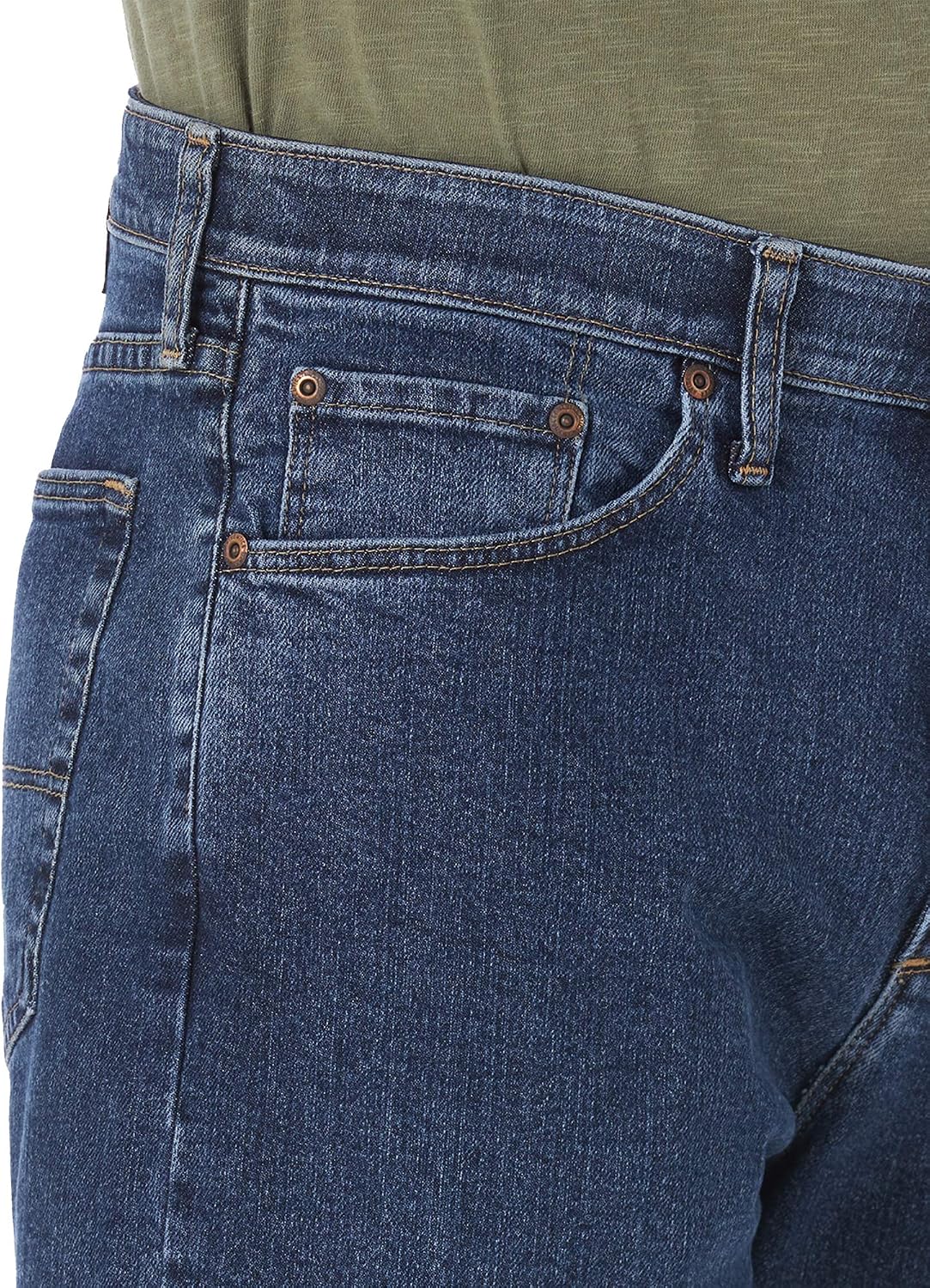 Detalle 2 de Wrangler Authentics Denim Short Big & Tall Comfort Flex – Dark Stonewash, 46
