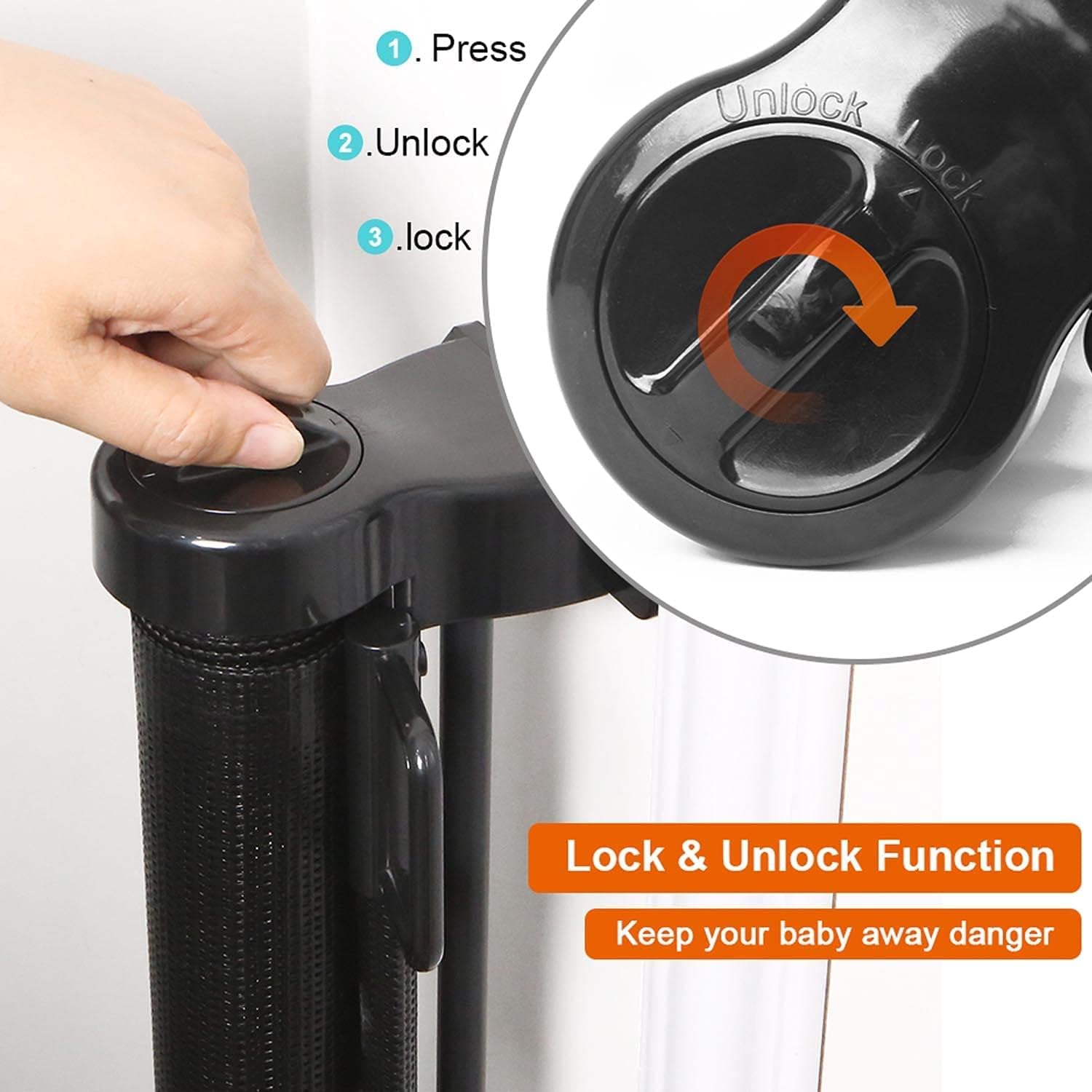 Thumbnail 1 de Eyeleaf Ausziehbar Türschutzgitter 150 cm 🚪