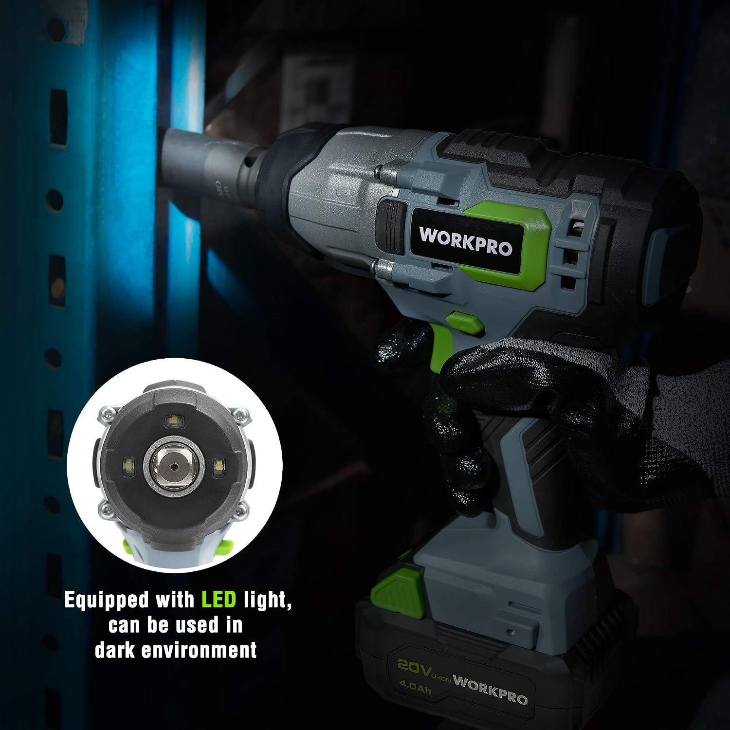 Thumbnail 5 de WORKPRO Cordless Impact Wrench 300Nm