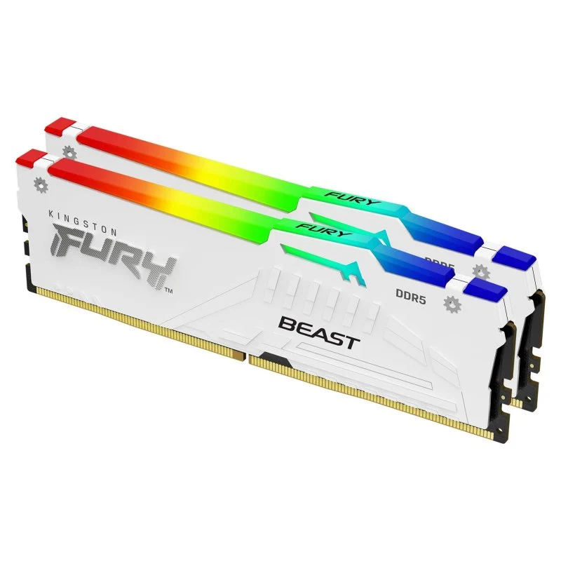 Detalle de Kingston FURY Beast DDR5 RGB 6000MHz 32GB (2x16GB) 🖥