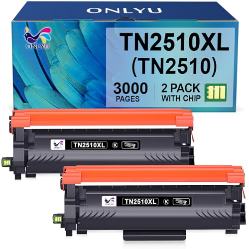 ONLYU TN2510 TN2510XL toner nero rigenerato, resa di 1.000 pagine