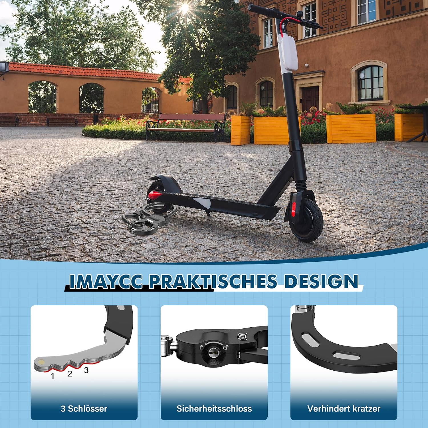 Thumbnail 3 de IMAYCC E Scooter Schloss Mit Schlüssel 100 cm