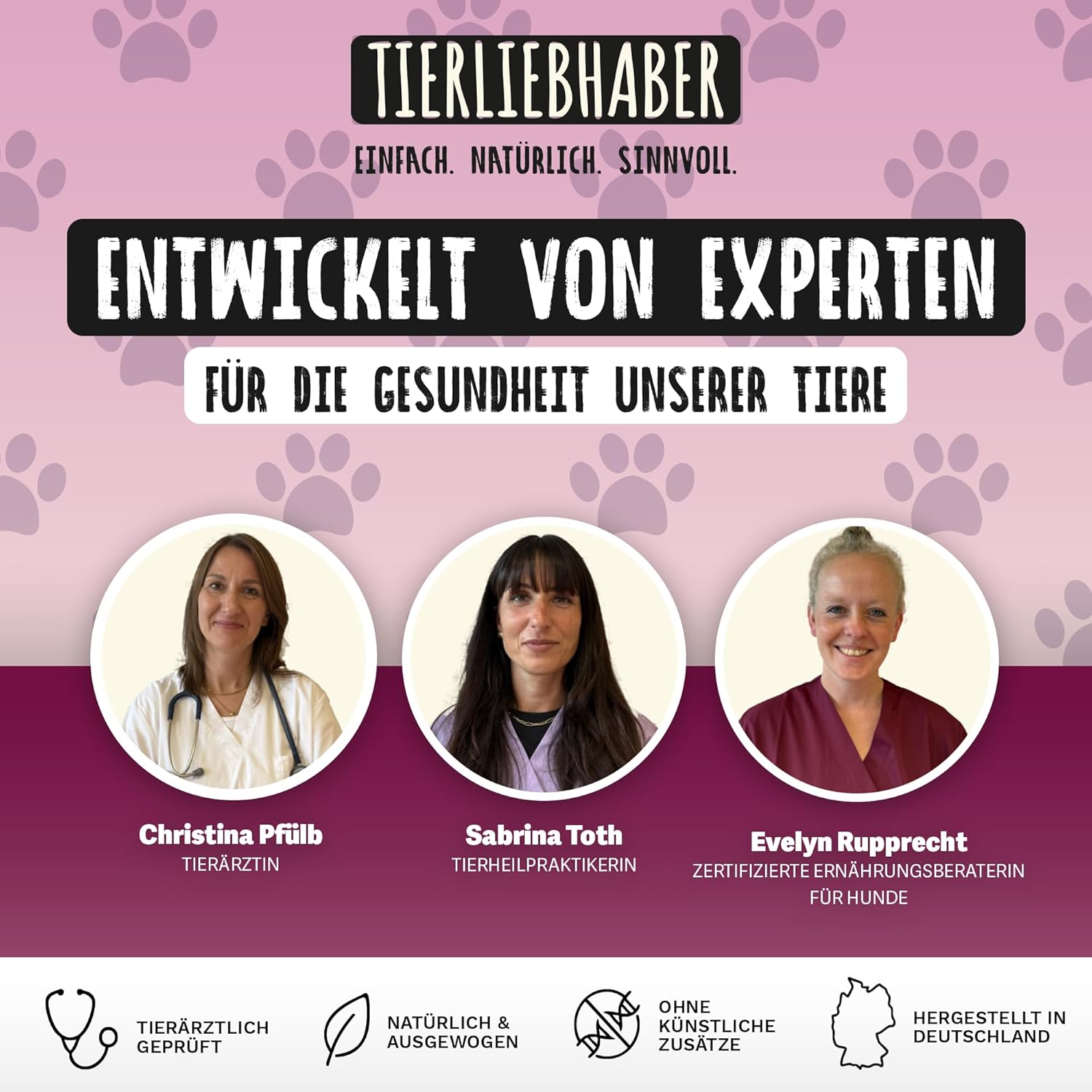 Detalle de TIERLIEBHABER Nassfutter für Hunde Probierpaket 8x400 g (Huhn mit Gemüse) – von Tierärzten entwickelt