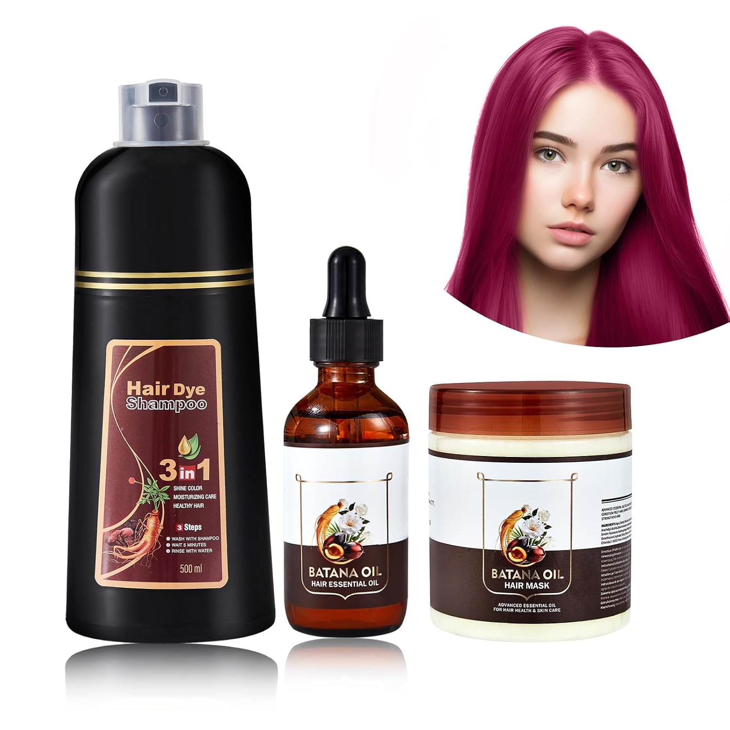 Thumbnail 6 de Schwarzes Haarfärbeshampoo 500ML