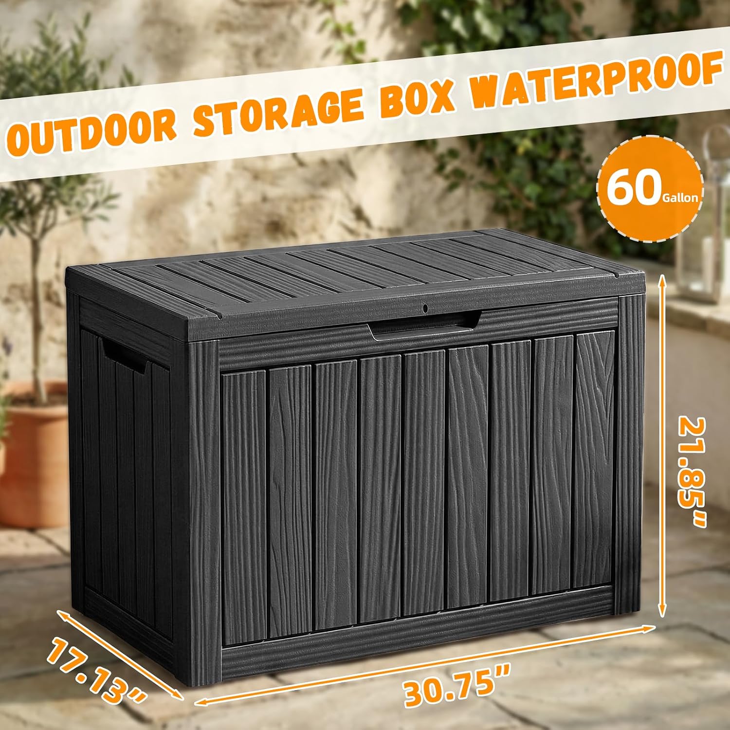 Detalle 2 de EasyUp Outdoor Storage Box 60 Gallon