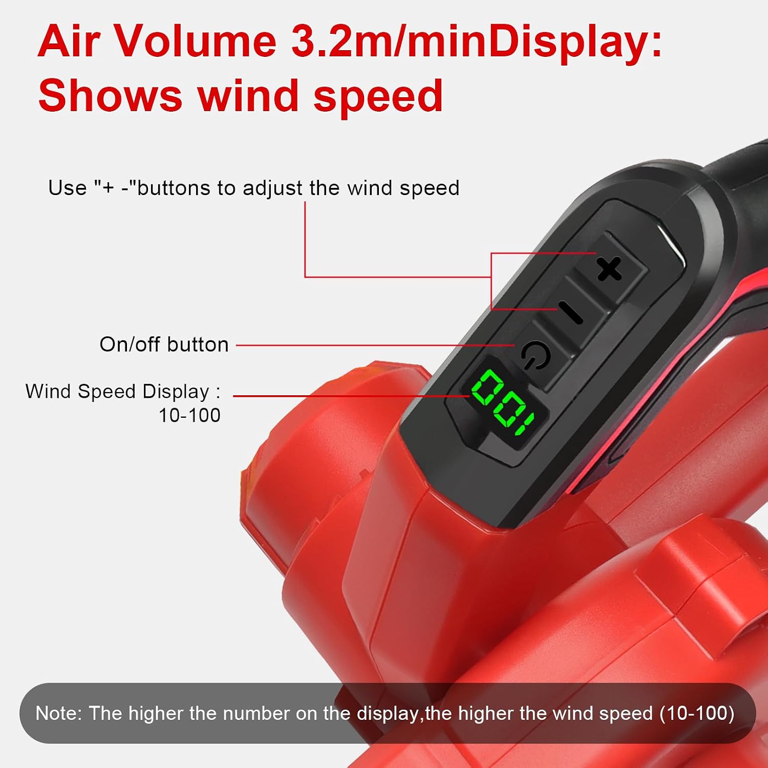 Thumbnail 3 de Powarobor YN-8081-ML Cordless Leaf Blower, 18V with Adjustable Speed