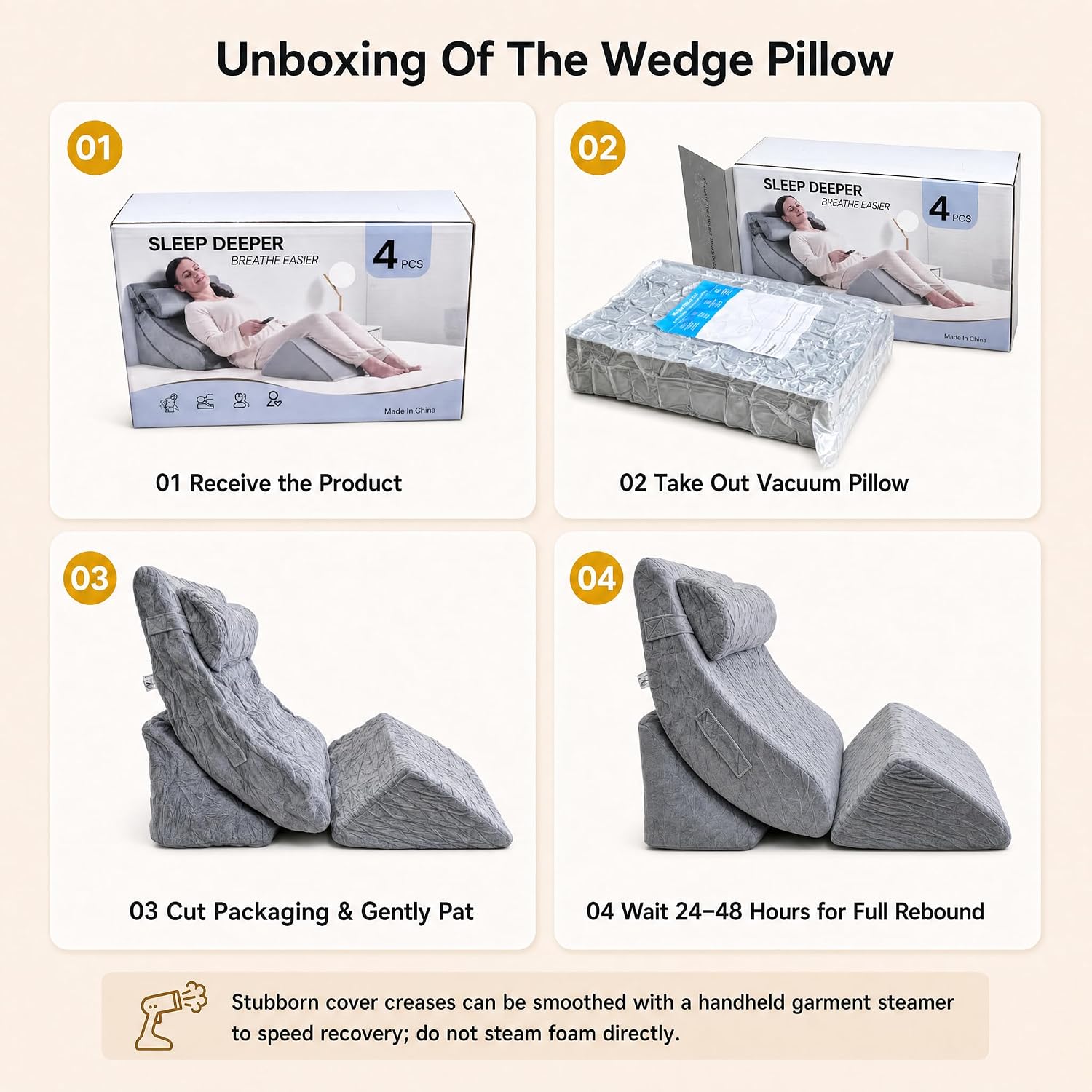 Thumbnail 5 de Axelrod 4-Piece Orthopedic Bed Wedge Pillow Set