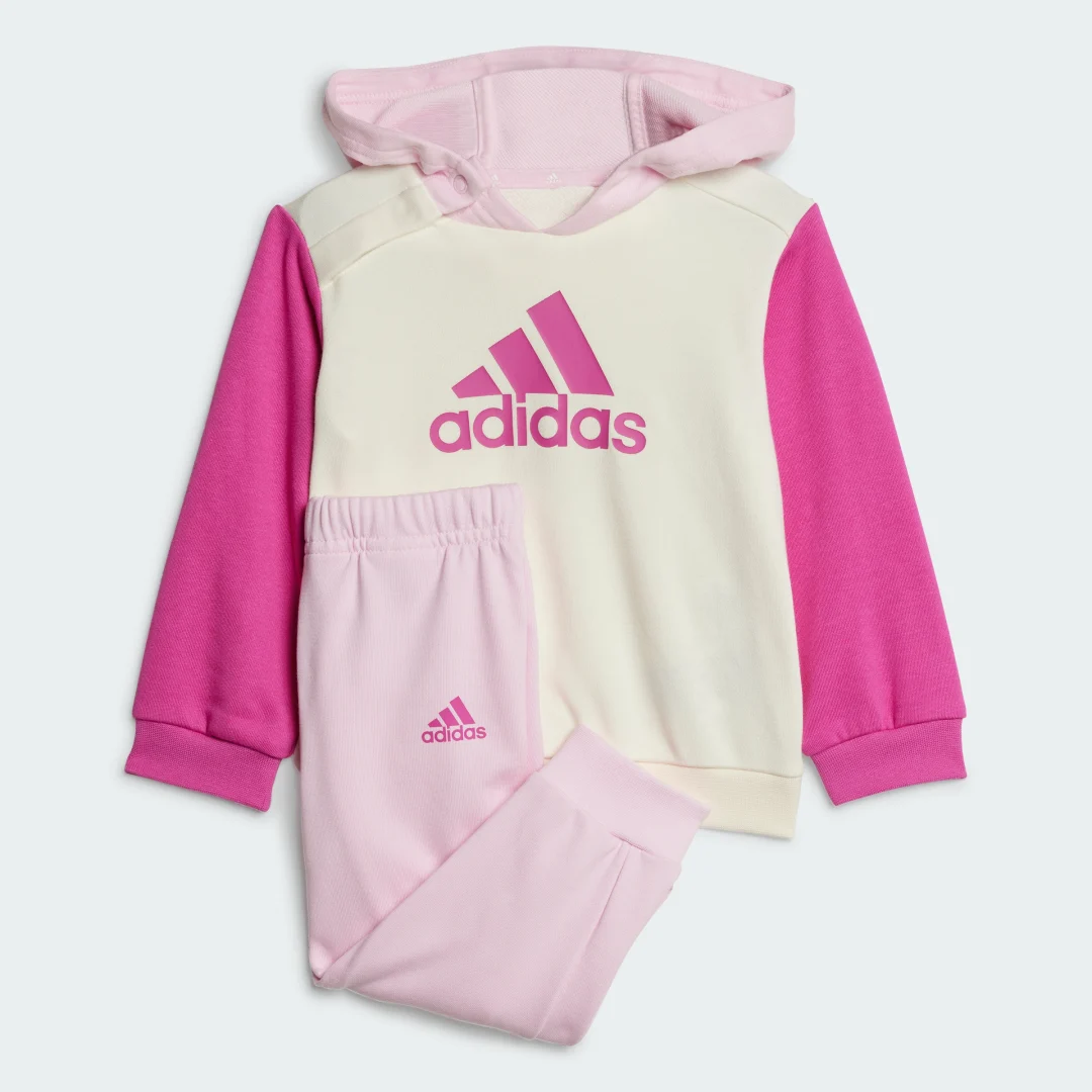 Detalle de Adidas Conjunto Essentials Colorblock para bebé en beige