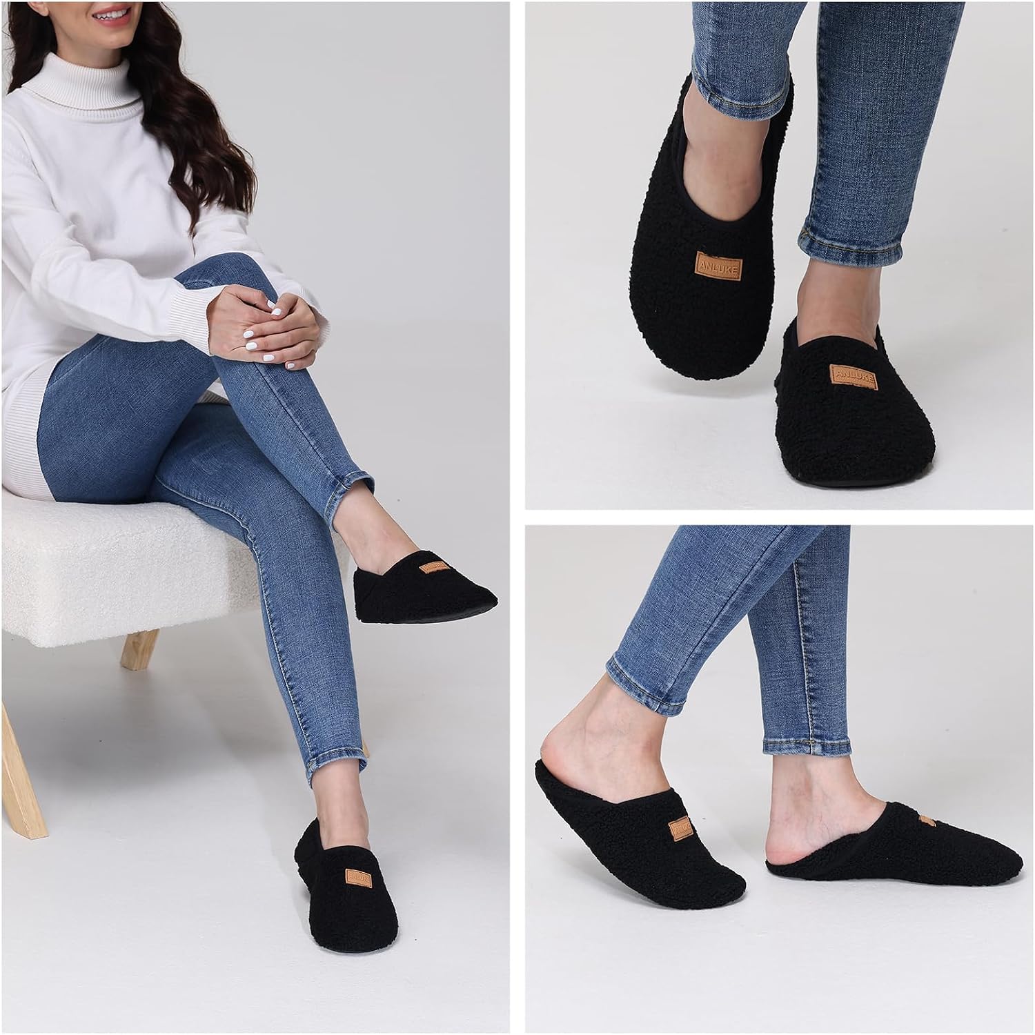 Thumbnail 5 de ANLUKE Women Men Slipper Socks 🏡