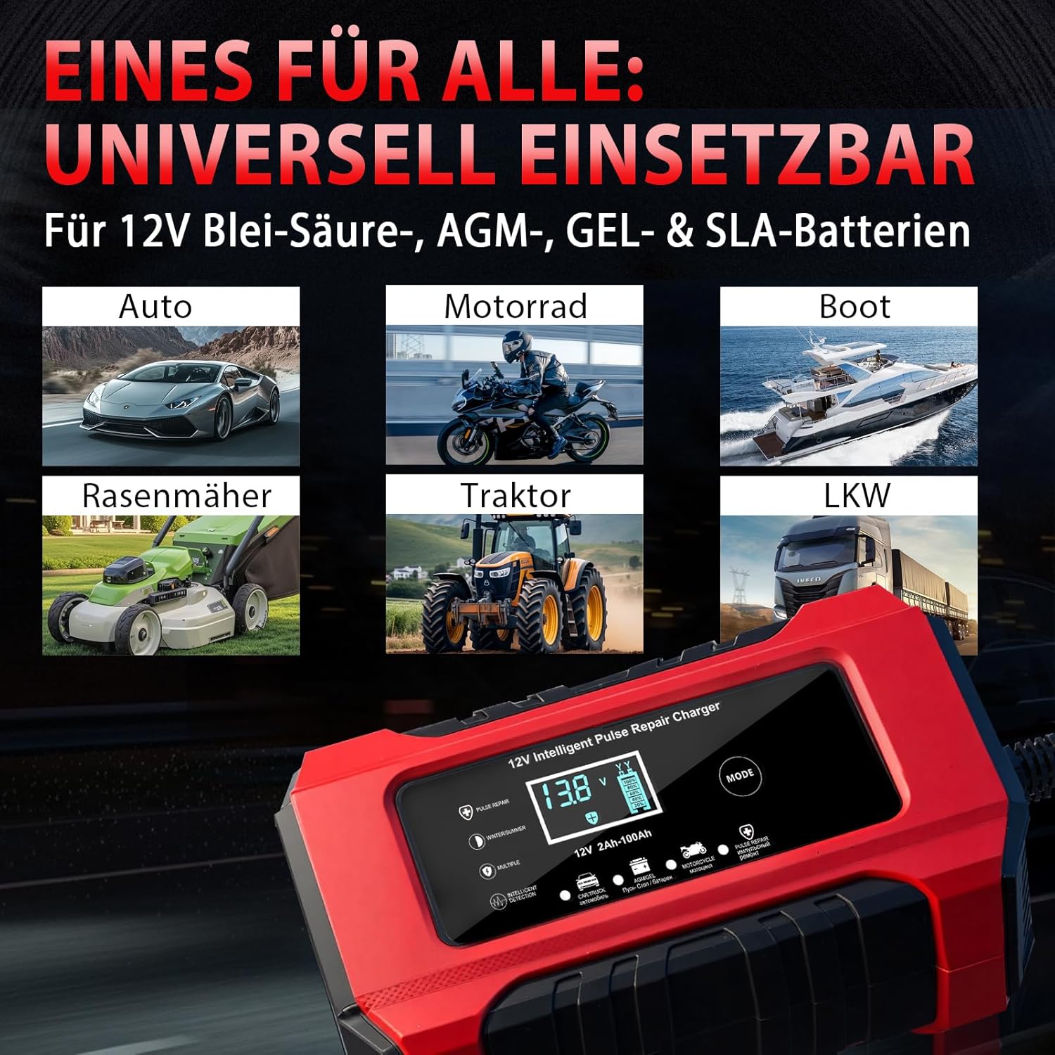 Thumbnail 5 de HAUSPROFI Autobatterie Ladegerät 6A