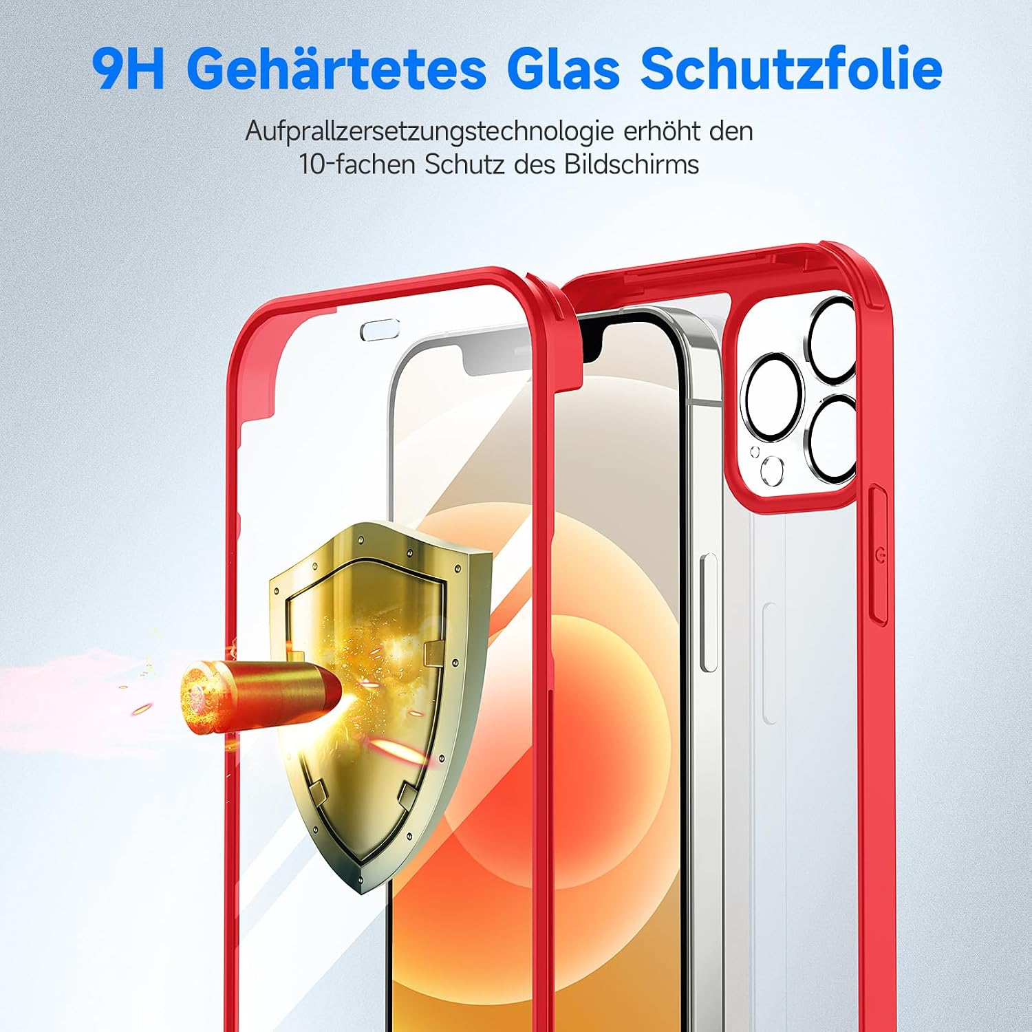 Detalle 2 de seacosmo iPhone 12 Pro Hülle mit 9H-Glas
