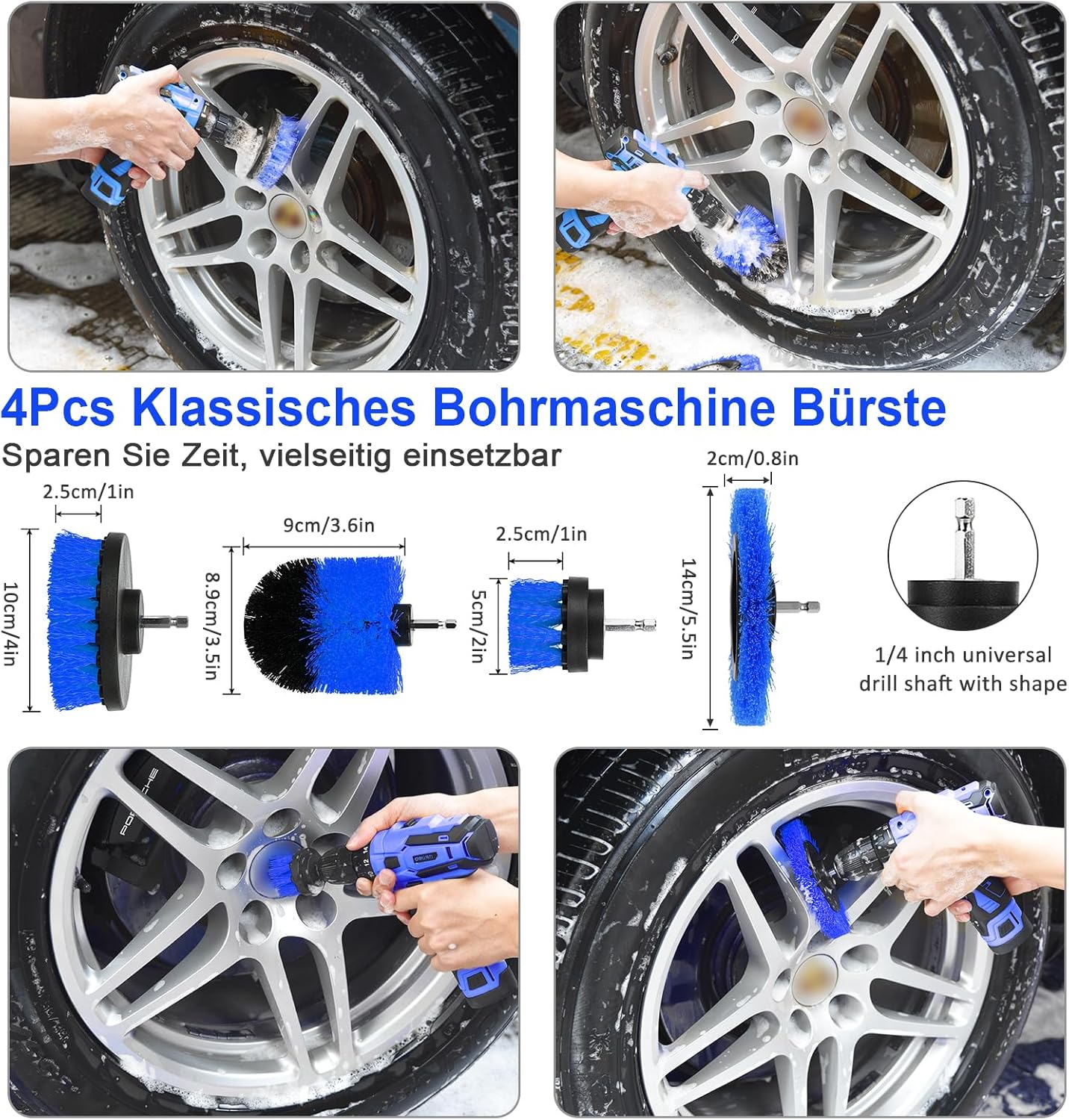 Thumbnail 2 de Herrfilk Auto Reinigungsset (20-teilig) für Innenraum & Außen – Detailpinsel, Bohrbürsten, Mikrofasertücher und mehr