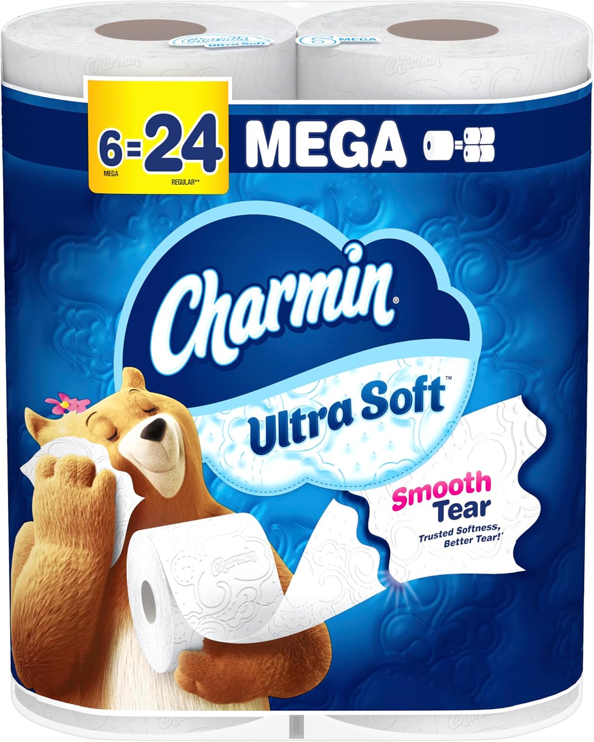 Thumbnail 4 de Charmin Ultra Soft Toilet Paper: 6 Mega Rolls (24 Regular Rolls) — Long-Lasting 2-Ply Comfort