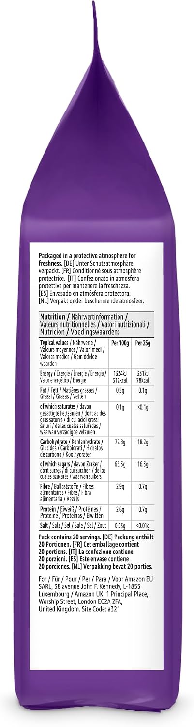 Detalle 2 de Raisins secs by Amazon, 500 g — snack végétarien/vegan prêt à l’emploi