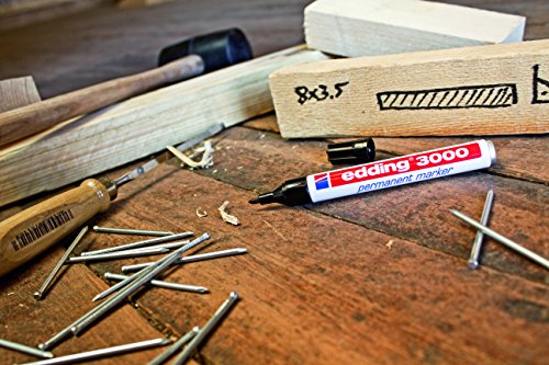 Thumbnail 7 de edding 3000 Permanentmarker – ocker, 10 Stifte, Rund-Spitze 1,5–3 mm