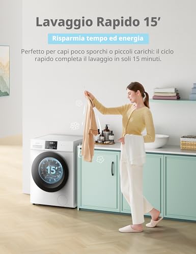 Thumbnail 5 de COMFEE' Lavatrice 9 kg A-10% con Motore Inverter Silenzioso – igiene e risparmio energetico