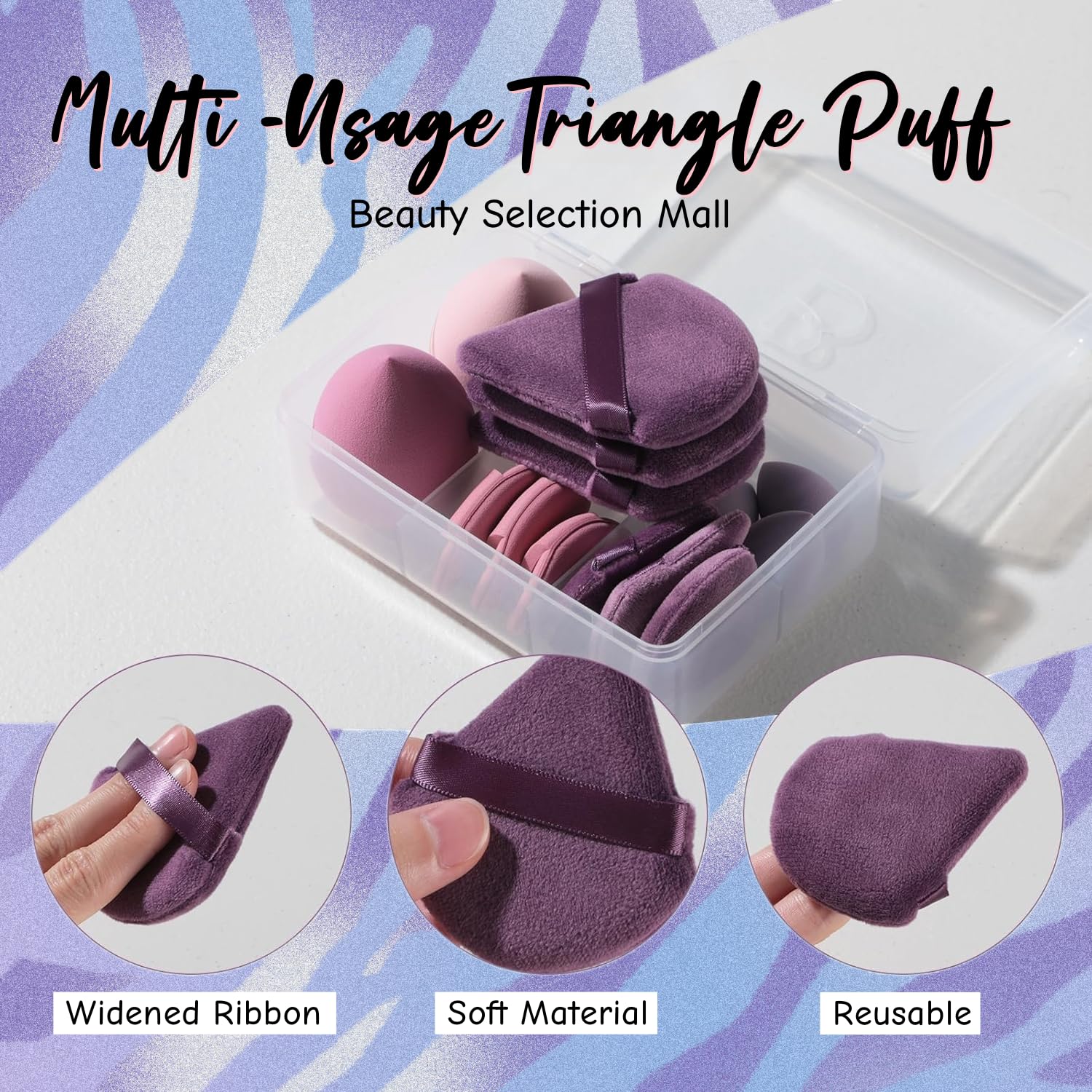 Thumbnail 4 de Makeup Sponge Set BS-MALL 14-Pc ⚙