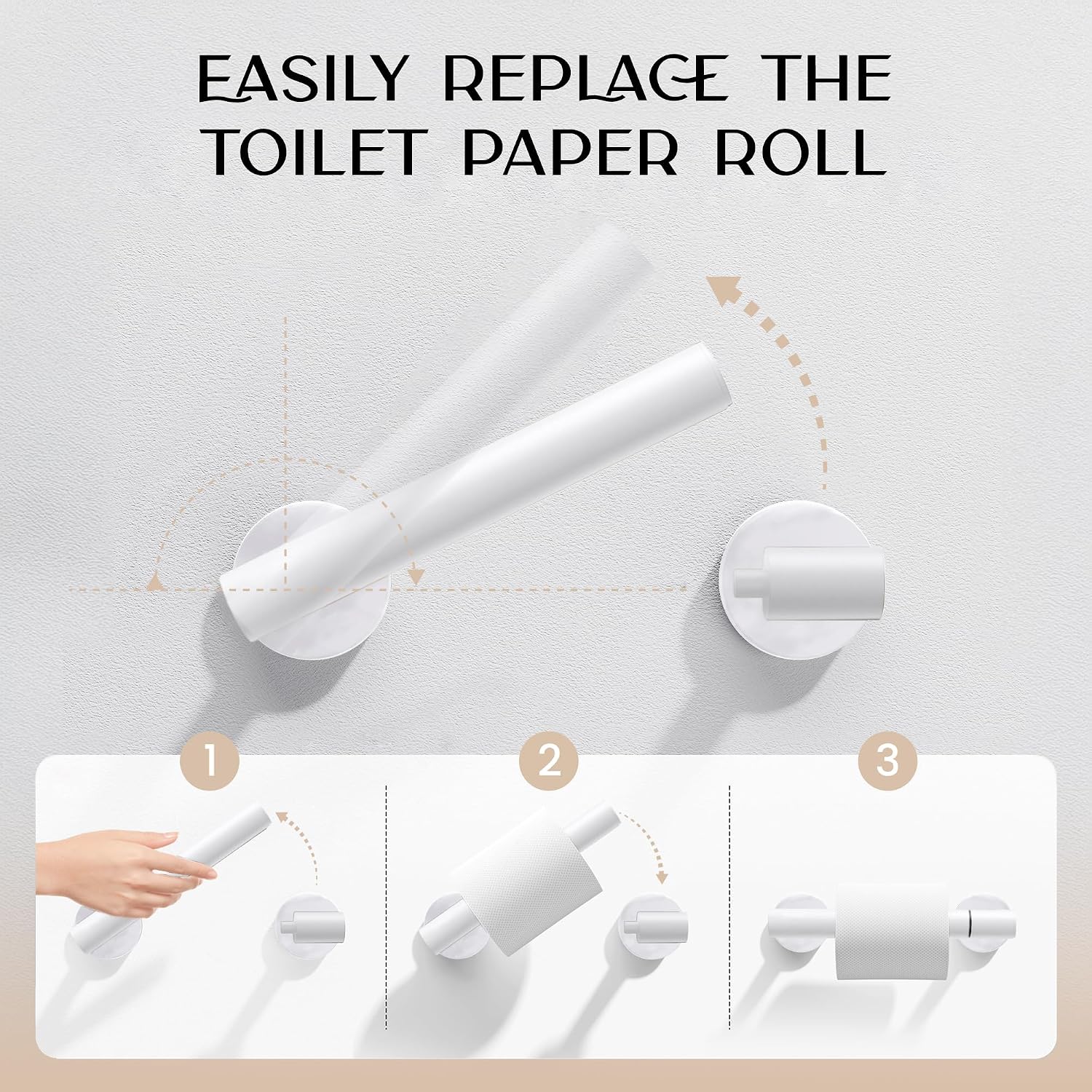 Thumbnail 2 de Day Moon Matte White Toilet Paper Holder