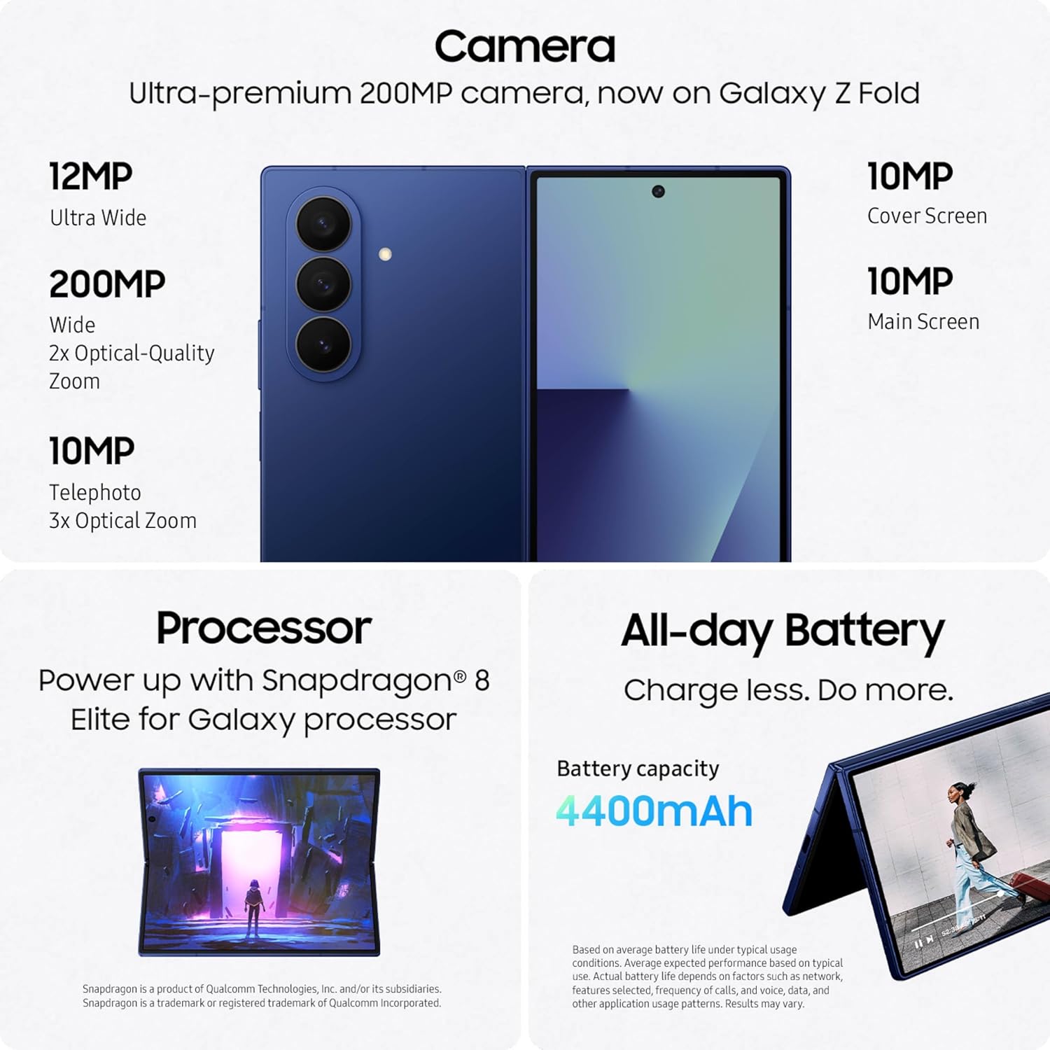 Thumbnail 5 de Samsung Galaxy Z Fold7 512GB AI Smartphone (Unlocked) – Silver Shadow