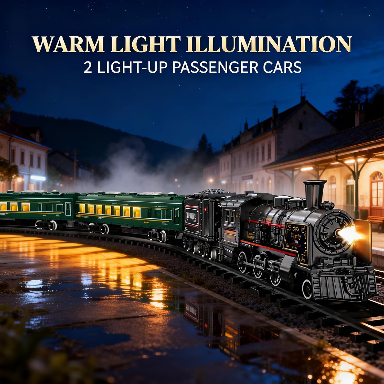 Thumbnail 2 de BUBUQE Electric Train Set with Alloy Locomotive