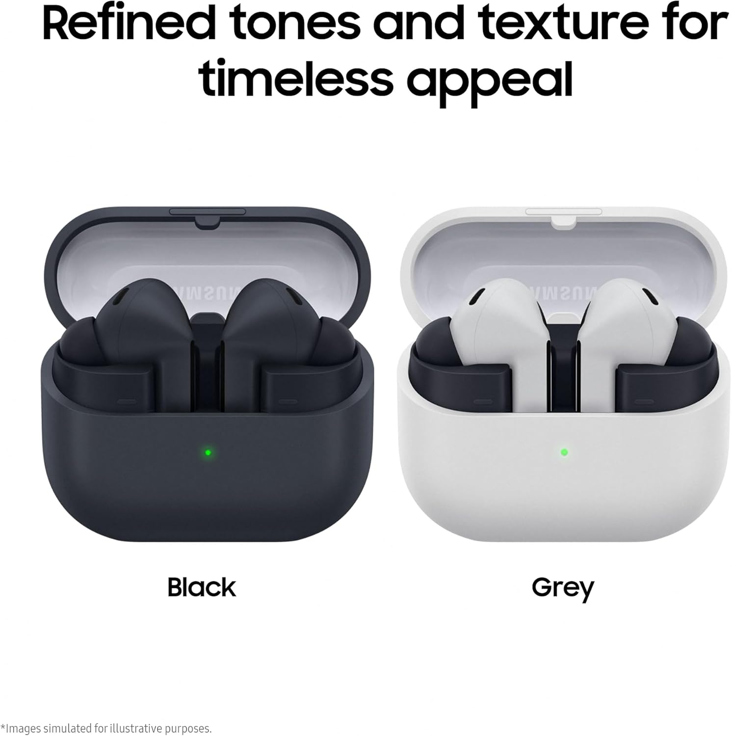 Thumbnail 2 de Samsung Galaxy Buds3 FE wireless earbuds (Grey) with Active Noise Cancelling and 3-year extended warranty (UK version)