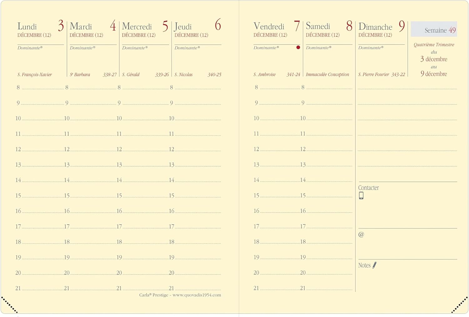 Detalle de Recharge Quo Vadis Recharge Agenda 2026 13 mois