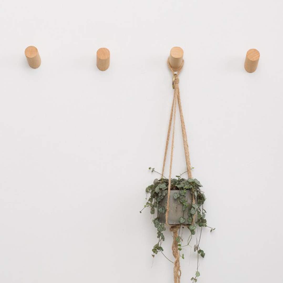 Thumbnail 3 de HomeDo Wall Hooks Perchero madera 6 piezas