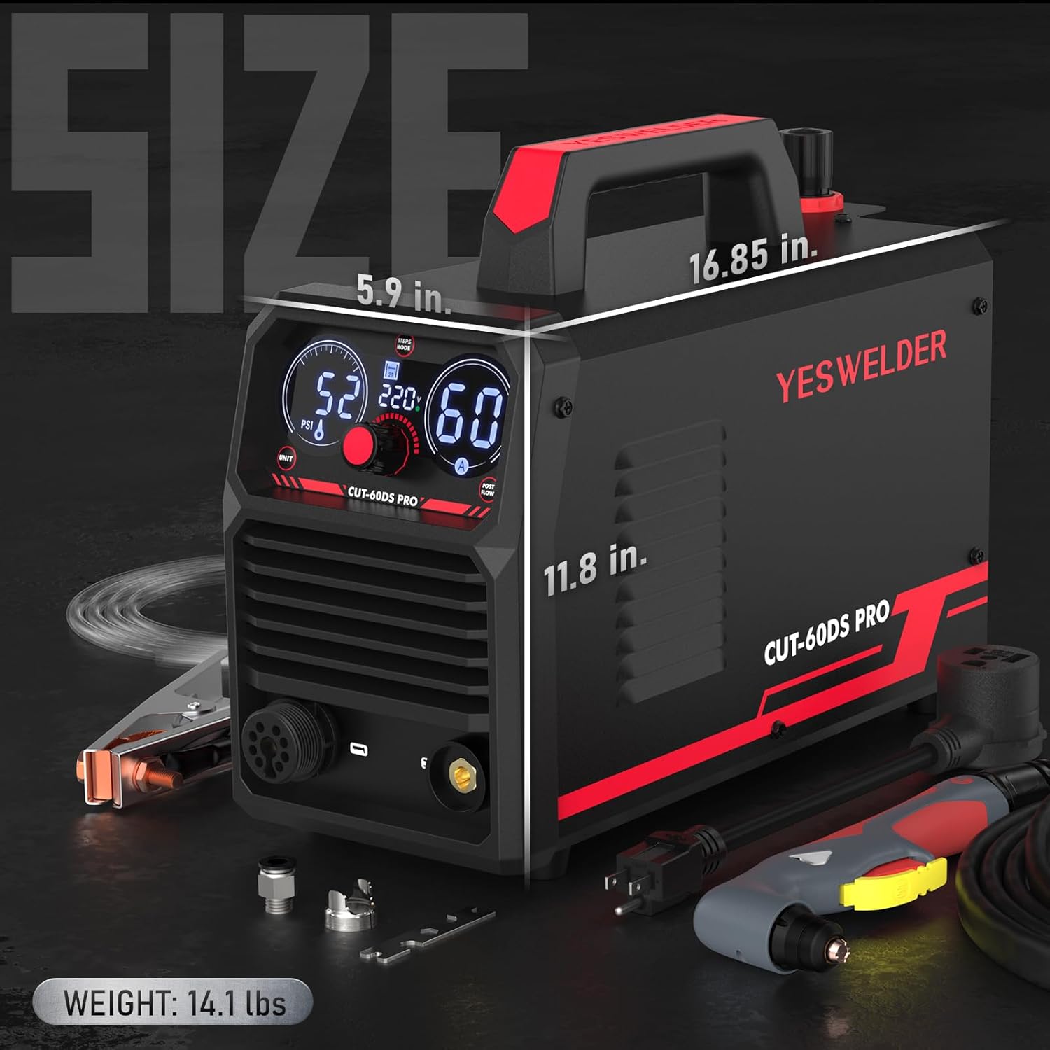 Detalle 2 de YESWELDER CUT-60DS PRO 60A Plasma Cutter