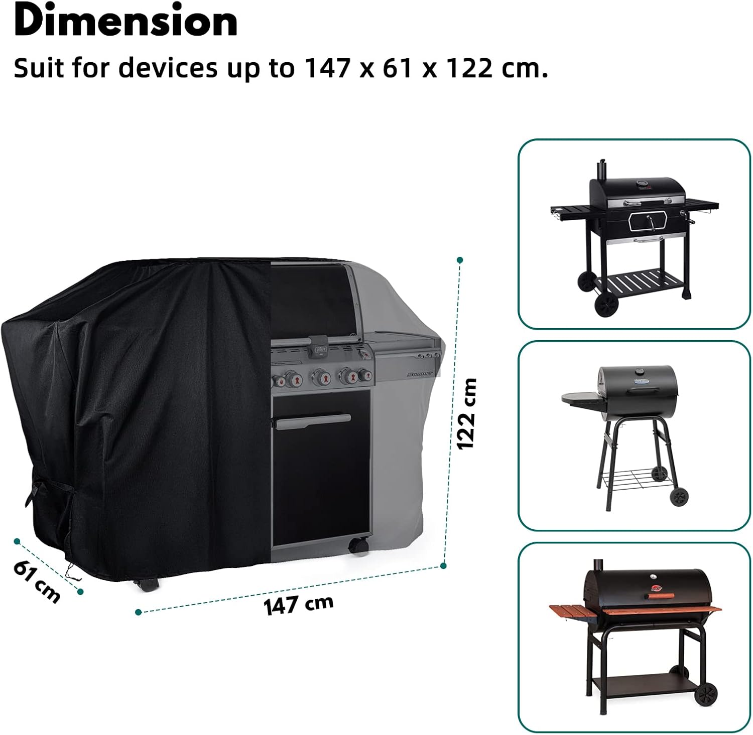 Thumbnail 1 de Mutsitaz Funda para Barbacoa de Gas ☔️ Resistente a Agua y Polvo