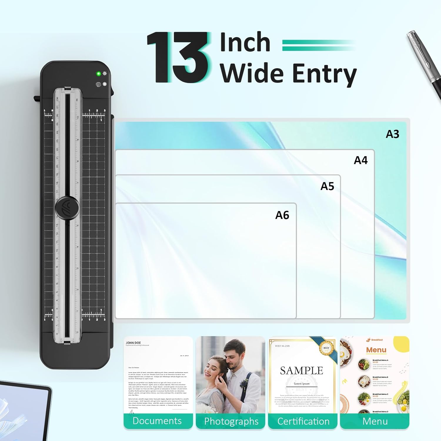 Thumbnail 3 de 13 Inch Laminator Machine 📎