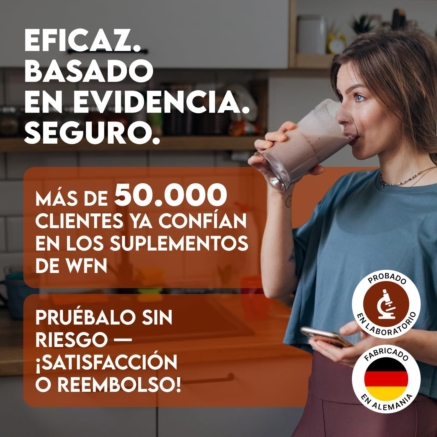 Thumbnail 6 de WFN Approved Whey Proteína en Polvo 1 kg 💪