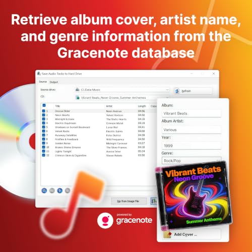 Detalle 2 de Nero CD Ripper Software — Digitize Audio CDs to MP3, FLAC, AAC, WAV on Windows