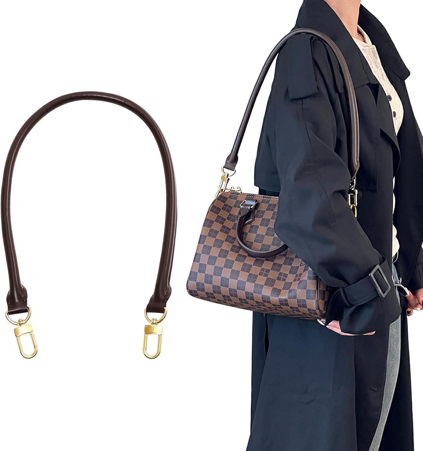 Detalle 2 de Vachetta Leder Schultergurt 70 cm für Handtaschen