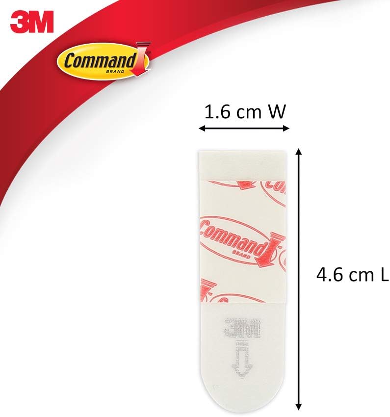 Thumbnail 1 de Command Poster Adhesive Strips – 60 White Strips for Damage‑Free Hanging