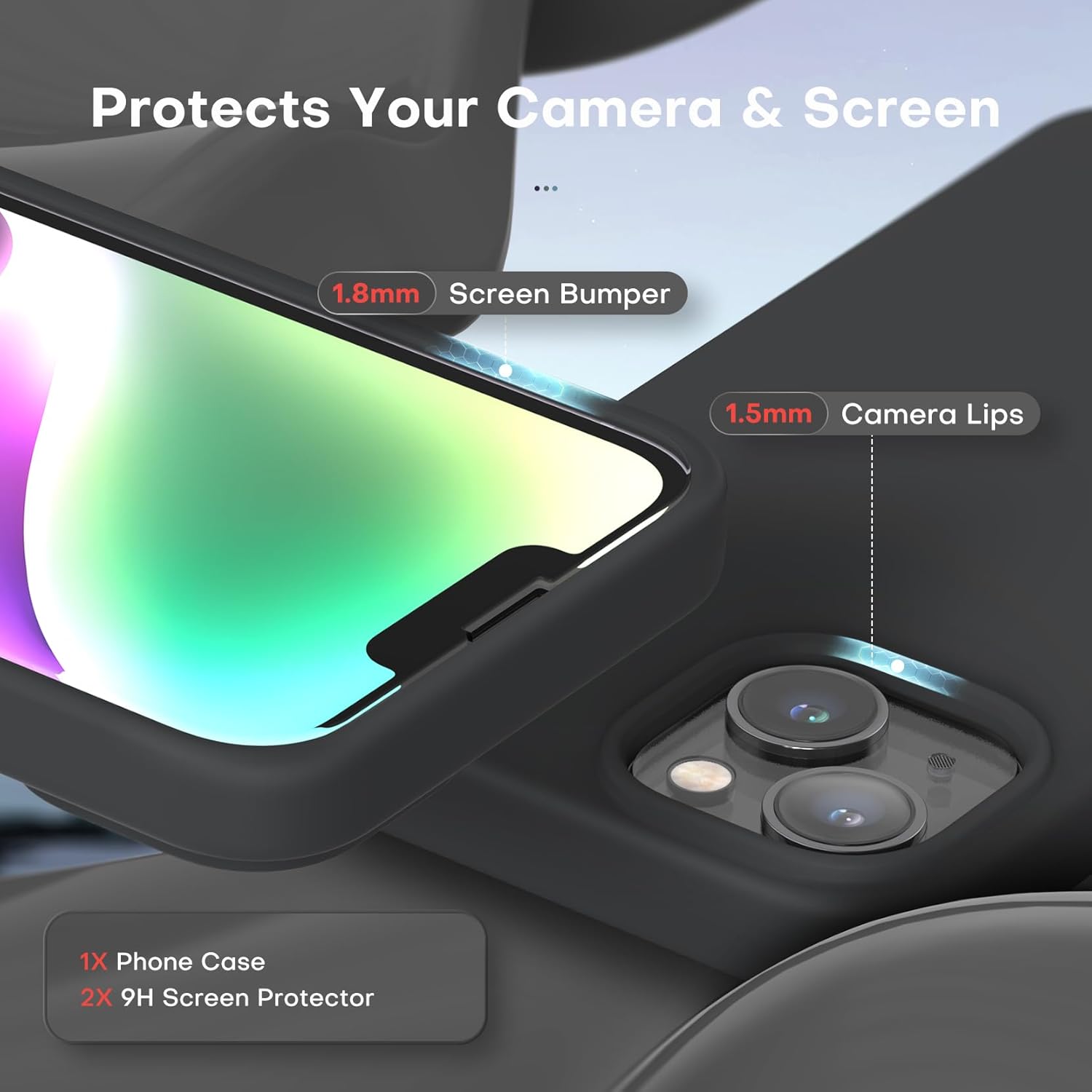 Thumbnail 2 de TOCOL Silicone Case for iPhone 14 6.1