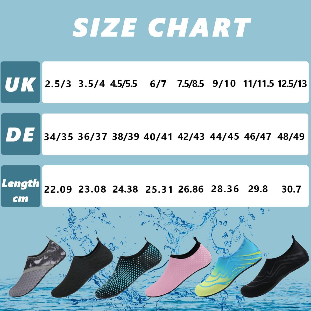 Thumbnail 5 de Barefoot Aqua Spotrs Water Shoes: Quick-Dry Beach and Pool Shoes for Men and Women