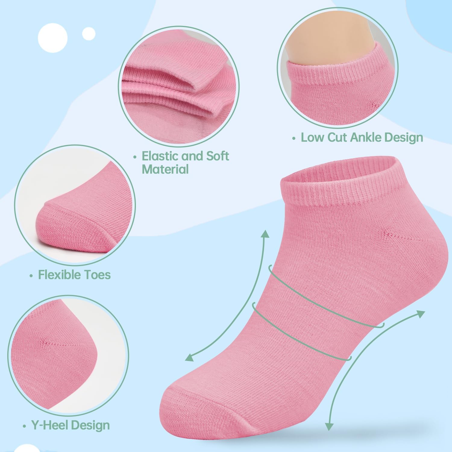 Detalle 2 de GENTABY Girls Socks 16 Pairs